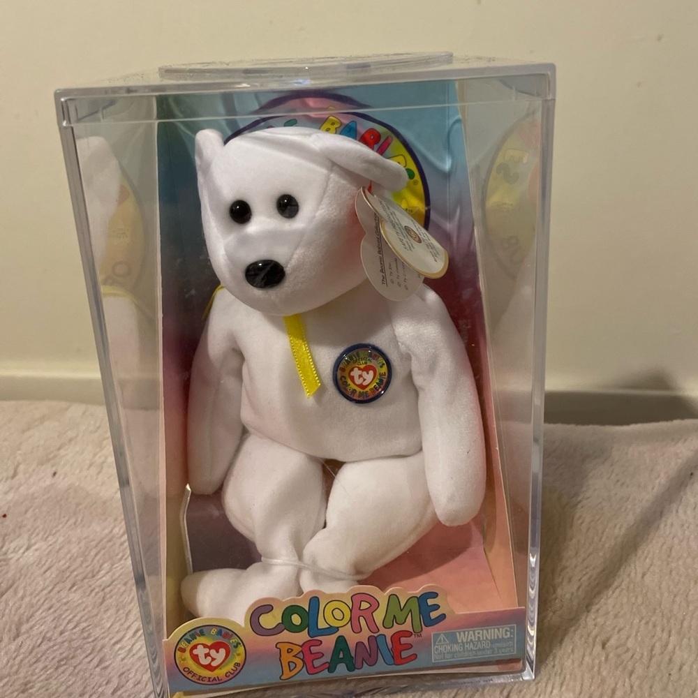 TY Beanie Baby Color Me BeanieTeddy Bear Sealed NEW